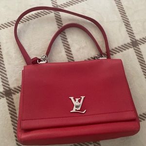 Bag, red, Leather